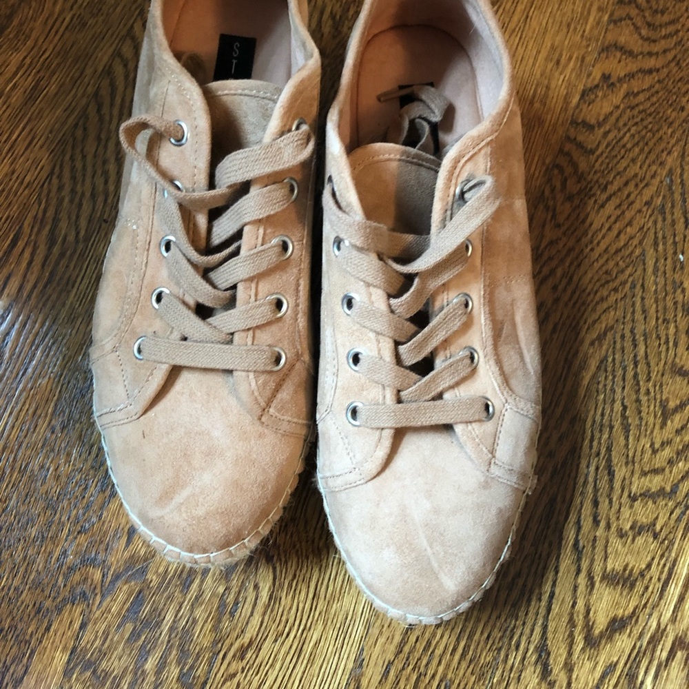 Steve Madden beige espadrille sneakers